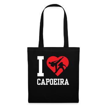 J’adore la Capoeira Brazilian Hobby Arts Martiaux - Sac en tissu - noir - Devant