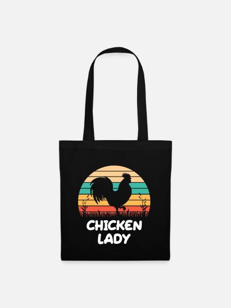 Chicken Lady - Stoffbeutel - Schwarz