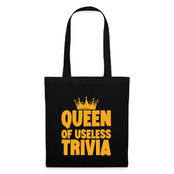 Reine des anecdotes inutiles 3 - Sac en tissu - noir - Devant