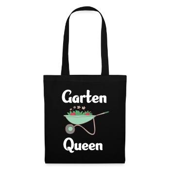 Garten Queen Schubkarre - Stoffbeutel - Schwarz - Vorne