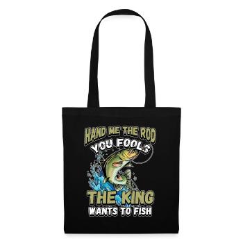Hands Me The Rod Fools The King Will Fishing - Tote Bag - black - Front
