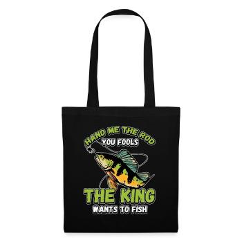 Hands Me The Rod Fools The King Will Fishing - Tote Bag - black - Front