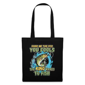 Hands Me The Rod Fools The King Will Fishing - Tote Bag - black - Front