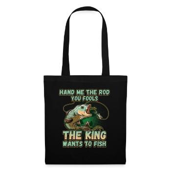 Hands Me The Rod Fools The King Will Fishing - Tote Bag - black - Front