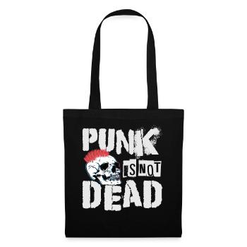 Punk Is Not Dead - Logo Star - Grunge Gothique - Con - Sac en tissu - noir - Devant