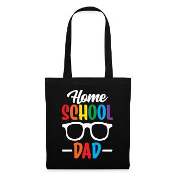 Homeschool Papa Père Homeschooling Fête des pères - Sac en tissu - noir - Devant
