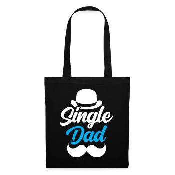 Père célibataire Papa Papi Parent célibataire - Sac en tissu - noir - Devant