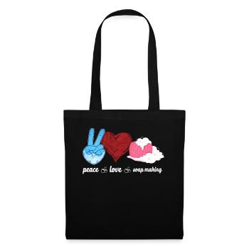 Soap Making Crafting Peace Love - Tote Bag - black - Front