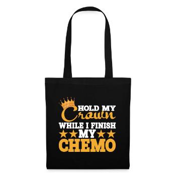 Tenez ma couronne pendant que je termine ma chimio 27 - Sac en tissu - noir - Devant