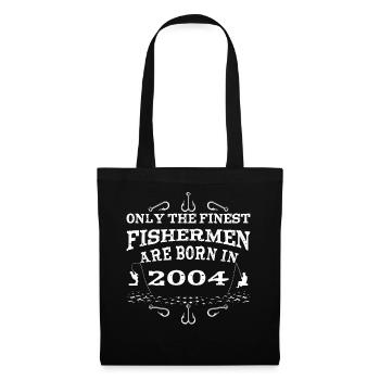 Angler born 2004 birthday - Tote Bag - black - Front