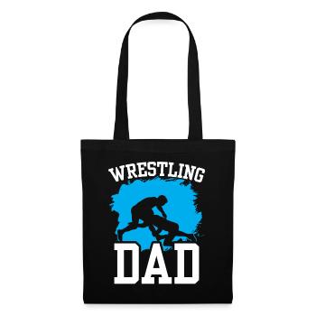 Lutteur Papa Lutteur Ringen Ringkampf Ringer - Sac en tissu - noir - Devant