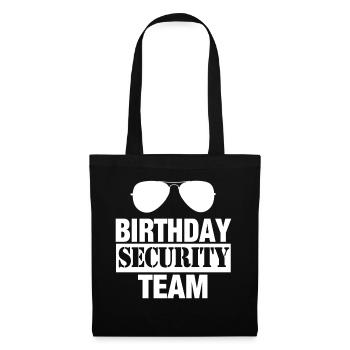 Birthday Security Team Security Security - Tote Bag - black - Front