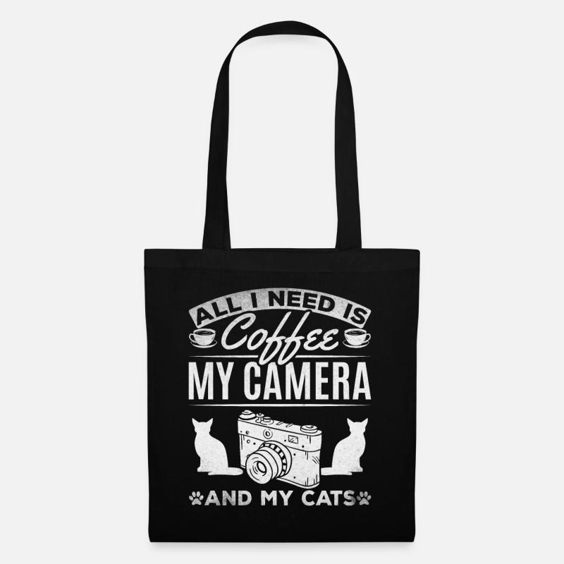All I need is coffee, my camera and - Tote Bag - black