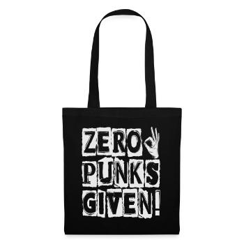 Zero Punks Given! - Gothic - Goth - Concert - Funn - Tote Bag - black - Front