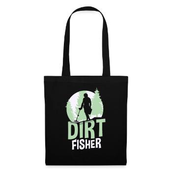 Dirt Fischer Métal Détection De la saleté Pêche - Sac en tissu - noir - Devant