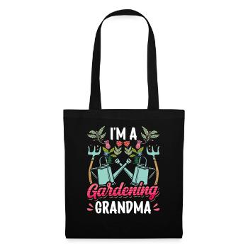 Je suis une grand-mère jardinière grand-mère grand-mère - Sac en tissu - noir - Devant