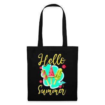Ice Cream Popsicle Hello Summer - Tote Bag - black - Front
