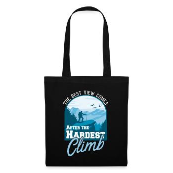 The Best View Comes After The Hardest Climb - Tote Bag - black - Front
