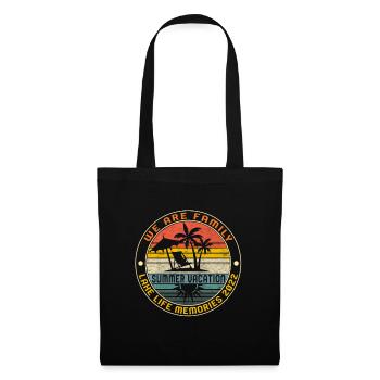 Nous sommes une chemise de vacances d’été en famille, lac vintage - Sac en tissu - noir - Devant