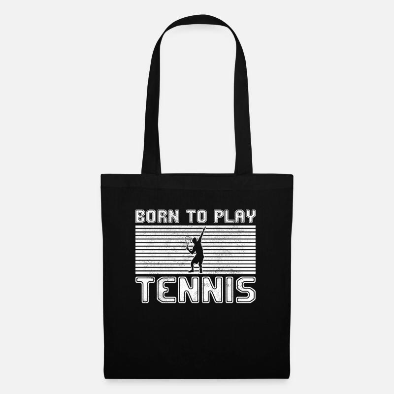 tennis - Stoffbeutel - Schwarz
