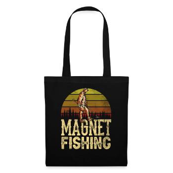 Pêche magnétique Pêcheur magnétique Aimant de pêche magnétique - Sac en tissu - noir - Devant