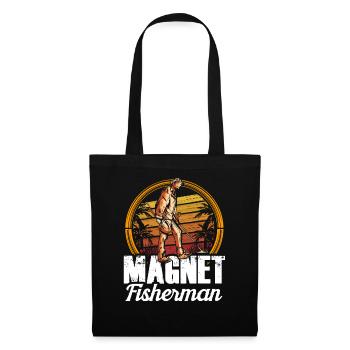 Magnet Pêcheur Aimant Pêche magnétique - Sac en tissu - noir - Devant