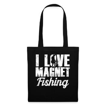 I love Magnet Fishing Magnetic Fishing - Tote Bag - black - Front