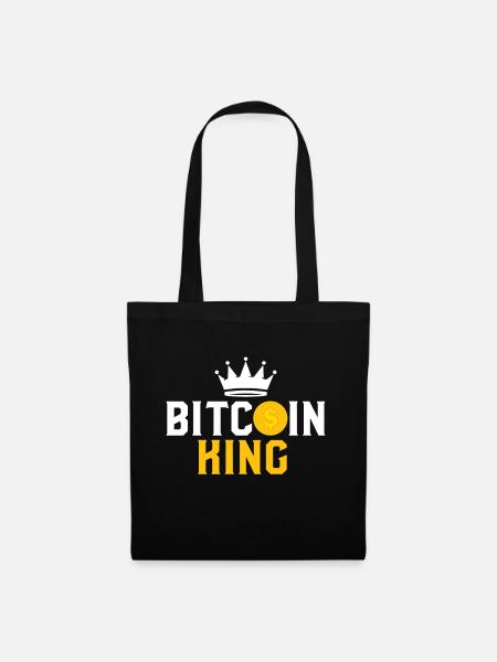 Bitcoin King - Bitcoin Krypto - Stoffbeutel - Schwarz