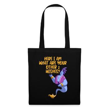 Me voici, quels sont vos 2 autres souhaits - Sac en tissu - noir - Devant