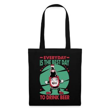 Everyday Is The Best Day To Drink Beer - Bar - Pub - Tote Bag - black - Front