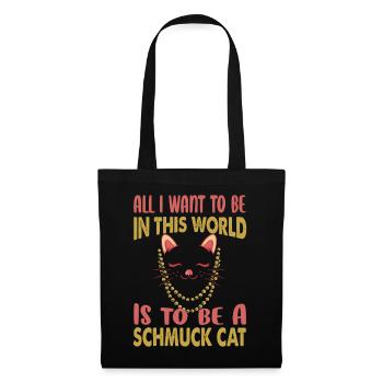 Tout ce que je veux être dans ce monde, c’est être un bijou - Sac en tissu - noir - Devant