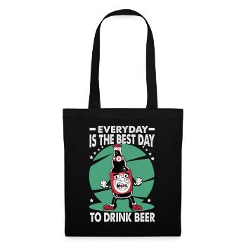 Everyday Is The Best Day To Drink Beer - Bar - Pub - Tote Bag - black - Front