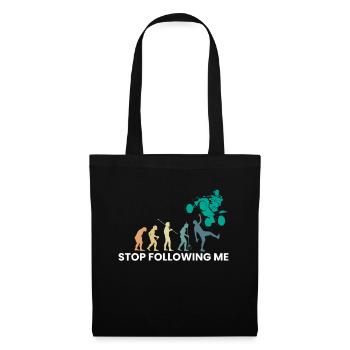 Vintage Retro Stop Following Me Quad Shirt - Sac en tissu - noir - Devant