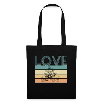 Love Vintage Retro Quad Driver Shirt Gift - Tote Bag - black - Front