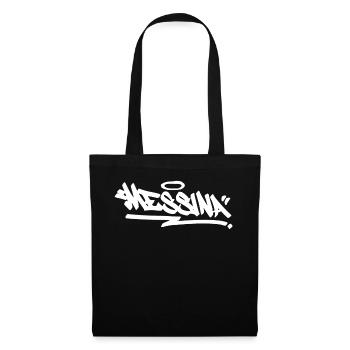 Messina City Graffiti Street Art HandStyle Italien - Stoffbeutel - Schwarz - Vorne