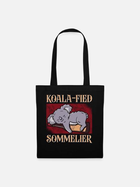 Sommelier Wine Drinking Tasting - Stoffbeutel - Schwarz