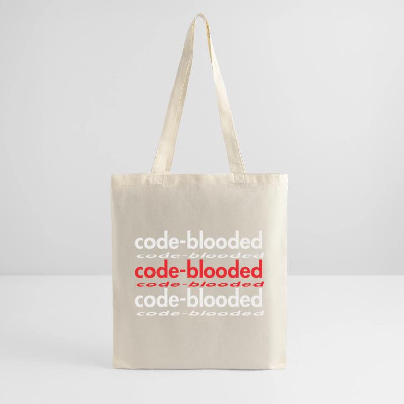 Code Blooded Programmer Coding Computer Science Stoffbeutel