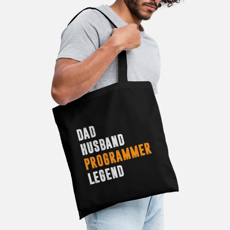 Dad Husband Programmer Legend Coder Coding Stoffbeutel