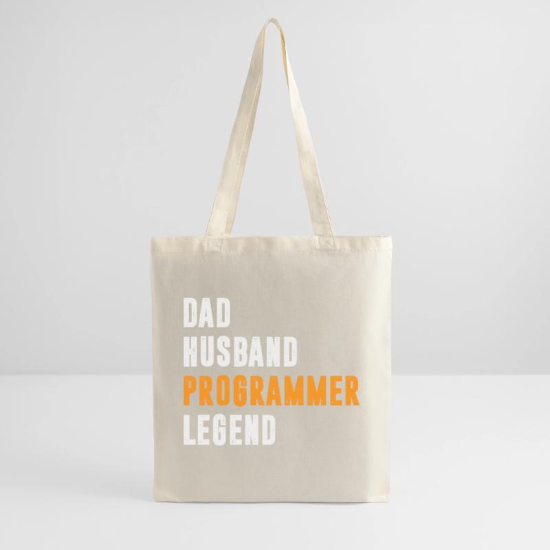 Dad Husband Programmer Legend Coder Coding Stoffbeutel