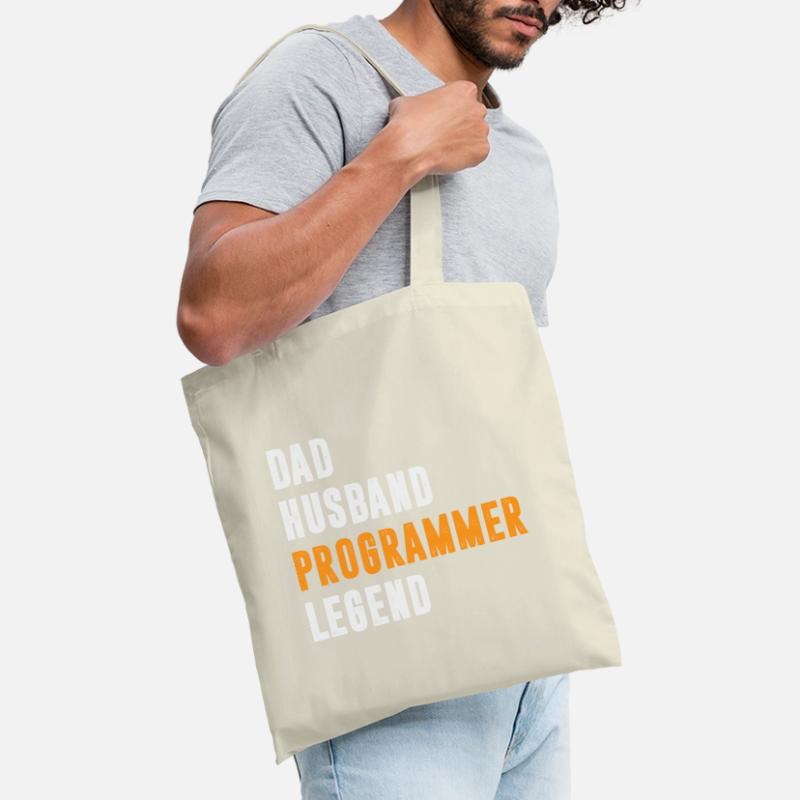 Dad Husband Programmer Legend Coder Coding Stoffbeutel