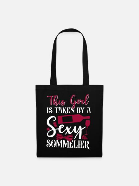 Sommelier Wine Drinking Tasting - Stoffbeutel - Schwarz