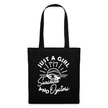 Just a Girl who Loves Sunshine and Oysters Austern - Tote Bag - black - Front