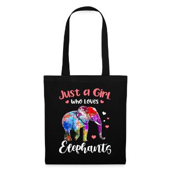 Elephant Gift For Proboscis Africa Wilderness Zoo - Tote Bag - black - Front