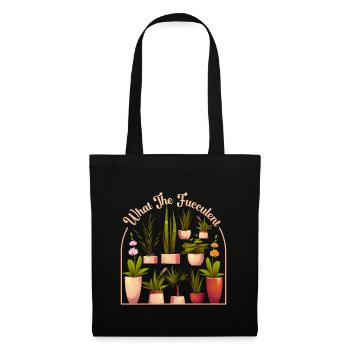 What the Fucculent Funny Succulents Gardening Lover - Tote Bag - black - Front