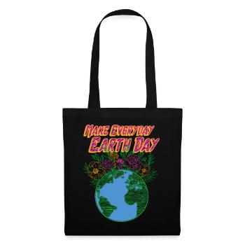 Chemise environnementale du Jour de la Terre, Make Everyday - Sac en tissu - noir - Devant