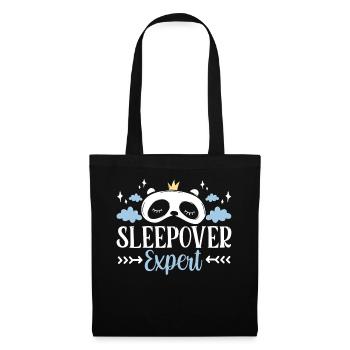 Expert for overnight stays sweet party overnight stay - Tote Bag - black - Front
