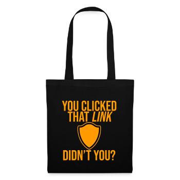 Vous avez cliqué sur ce lien, n’avez-vous pas 4 - Sac en tissu - noir - Devant