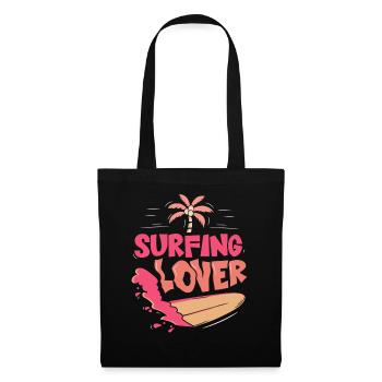Amateurs de surf Surf surf Surf Surfer - Sac en tissu - noir - Devant