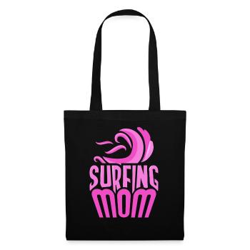 Surf Mama Surf Surfer Planche de surf - Sac en tissu - noir - Devant