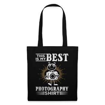 Photographe C’est ma meilleure photo de chemise de photographie - Sac en tissu - noir - Devant